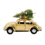 House Doctor - Xmas Cars Decorative cars, 12.5 cm, gold