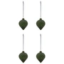 House Doctor - Hinda ornament, 9.5cm, green (set of 4)