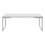 Softline - Mirror Coffee table, large, white lacquered