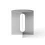 Audo - Androgyne Base side table, Ø 40 cm, brushed steel