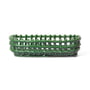 ferm Living - Ceramic basket oval, emerald green
