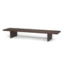 ferm Living - Kona Low Side table, 140 x 34 cm, dark stained oak