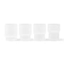 ferm Living - Ripple Glasses, frosted (set of 4)