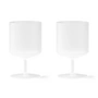 Ferm Living - Ripple Wine glass, frosted (set of 2)