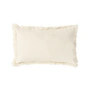 Nobodinoz - Landscape cushion with fringes, 45 x 30 cm, natural