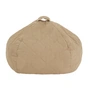 Nobodinoz - Landscape quilted beanbag, 65 x 40 cm, sesame