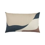 Nobodinoz - Landscape cushion quilted, 60 x 40 cm, blue canyon
