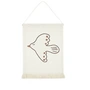 Nobodinoz - Landscape tapestry, Bird, 32 x 45 cm, brown / natural