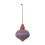 Broste Copenhagen - Pulp Spinning Top decorative pendant, Ø 7.5 x H 9 cm, caramel brown