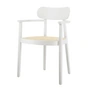 Thonet - 118 FV Armchair wickerwork, white varnished beech (TP200)