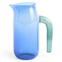 HAY - Glass jug xlarge H 26.7 cm, blue