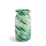 HAY - Splash Vase S, Ø 11.3 x H 20.5 cm, green swirl