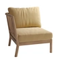 Fritz Hansen - Skagerak Tradition Outdoor sofa end module, teak / honey yellow
