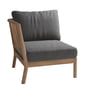Fritz Hansen - Skagerak Tradition Outdoor sofa end module, teak / charcoal