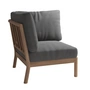 Fritz Hansen - Skagerak Tradition Outdoor sofa corner module, teak / charcoal