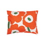 Marimekko - Unikko Pillowcase, 50 x 70 cm, offwhite / orange / green