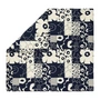 Marimekko - Unikko Kollaasi comforter cover, 240 x 220 cm, linen / dark navy