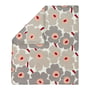 Marimekko - Unikko Comforter cover, 240 x 220 cm, off-white / warm gray / pink