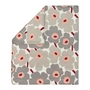 Marimekko - Unikko Comforter cover, 240 x 220 cm, off-white / warm gray / pink