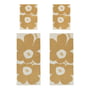 Marimekko - Unikko Towel & Bath towel set, off-white / straw (set of 4) (60th Anniversary Collection)