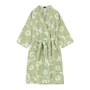 Marimekko - Unikko bathrobe, L, off-white / sage