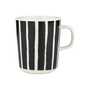 Marimekko - Oiva Piccolo mug with handle, 250 ml, white / black