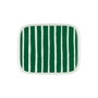 Marimekko - Oiva Piccolo plate, 15 x 12 cm, white / green