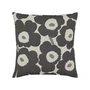 Marimekko - Pieni Unikko Cushion cover, 47 x 47 cm, off-white / charcoal / sand