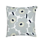Marimekko - Pieni Unikko Cushion cover, 50 x 50 cm, cotton / gray / sand / dark blue