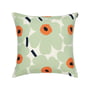 Marimekko - Pieni Unikko Cushion cover, 50 x 50 cm, cotton / sage / warm orange
