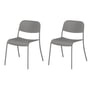 Blomus - Yua Outdoor Chair, granite gray (set of 2)