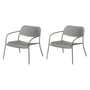 Blomus - Yua Outdoor Lounge chair, granite gray (set of 2)