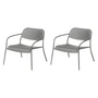 Blomus - Yua Outdoor Lounge chair, granite gray (set of 2)