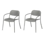 Blomus - Yua Outdoor armchair, granite gray (set of 2)