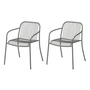 Blomus - Yua Wire Outdoor Armchair, granite gray (set of 2)