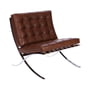 Knoll - Barcelona Relax armchair, chrome / leather brown Venezia