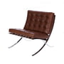 Knoll - Barcelona Relax armchair, chrome / leather brown Venezia
