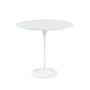 Knoll - Saarinen Tulip Side table round, H 52 x Ø 41 cm, laminate white / white