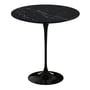 Knoll - Saarinen Tulip Side table round, H 52 x Ø 51 cm, marble Nero Marquina / black
