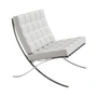 Knoll - Barcelona Armchair, chrome / leather cream Andes Altiplanos