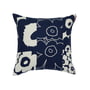 Marimekko - Unikko Kollaasi cushion cover, 50 x 50 cm, linen / dark navy (60th Anniversary Collection)