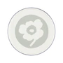 Marimekko - Oiva Unikko Plate, Ø 25 cm, white / light gray / cobalt