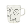 Marimekko - Oiva Piirto Unikko mug with handle, 250 ml, white / black