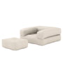 Karup Design - Cube Armchair bed, 90 x 190 cm, linen