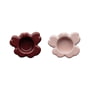 Marimekko - Unikko tealight holder, rosy gray / reddish brown (set of 2) (60th Anniversary Collection)