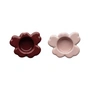 Marimekko - Unikko tealight holder, rosy gray / reddish brown (set of 2) (60th Anniversary Collection)