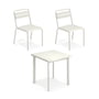 Emu - Star Outdoor table 70 x 70 cm + chair (set of 2), white
