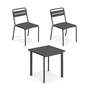 Emu - Star Outdoor table 70 x 70 cm + chair (set of 2), antique iron