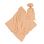 Nobodinoz - Wabi Sabi Muslin cloth with bag, 70 x 70 cm, powder pink blossom