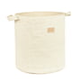 Nobodinoz - Storage basket, Ø 37 x H 41 cm, natural honey sweet dots